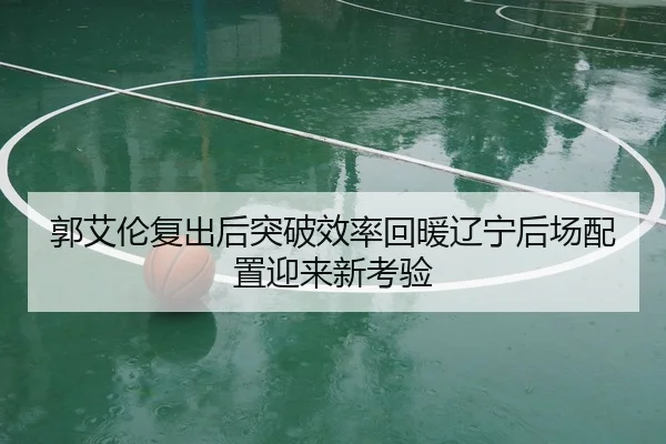 郭艾伦复出后突破效率回暖辽宁后场配置迎来新考验
